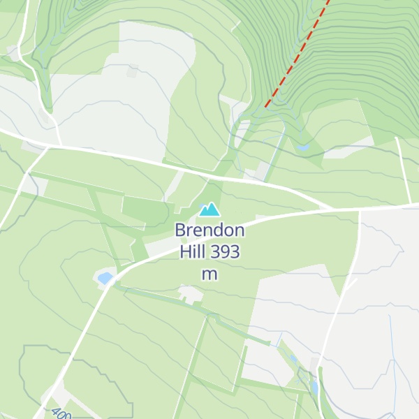 Map of Brendon Hill