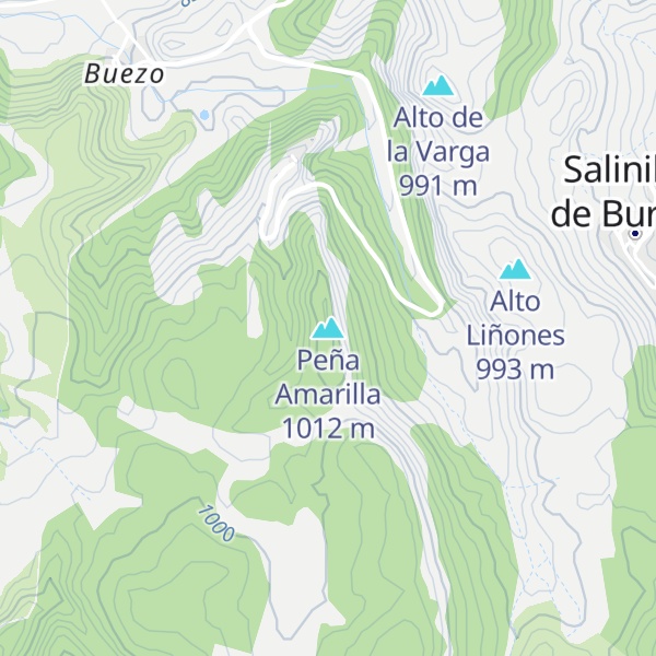 Map of Peña Amarilla