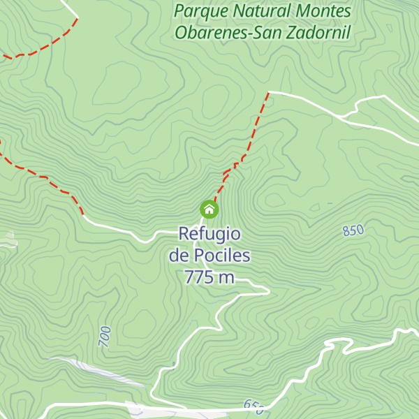 Map of Refugio de Pociles