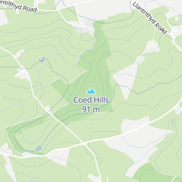 Map of Coed Hills