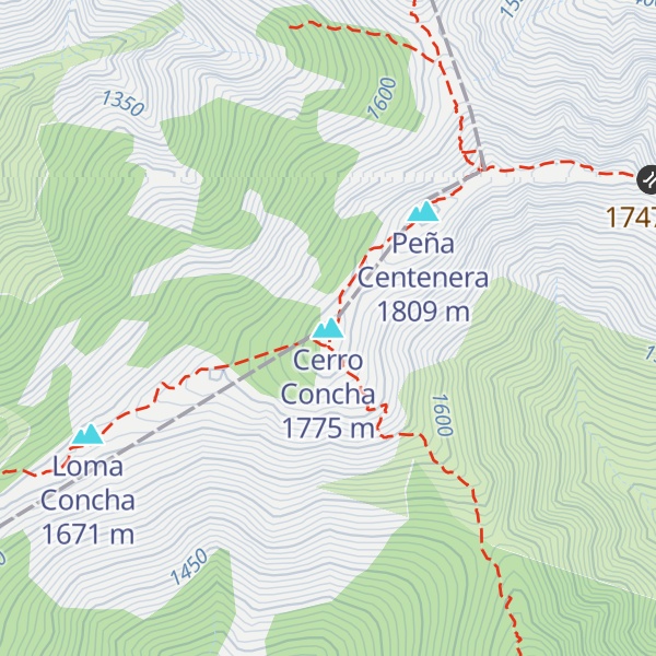 Map of Cerro Concha