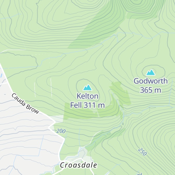 Map of Kelton Fell
