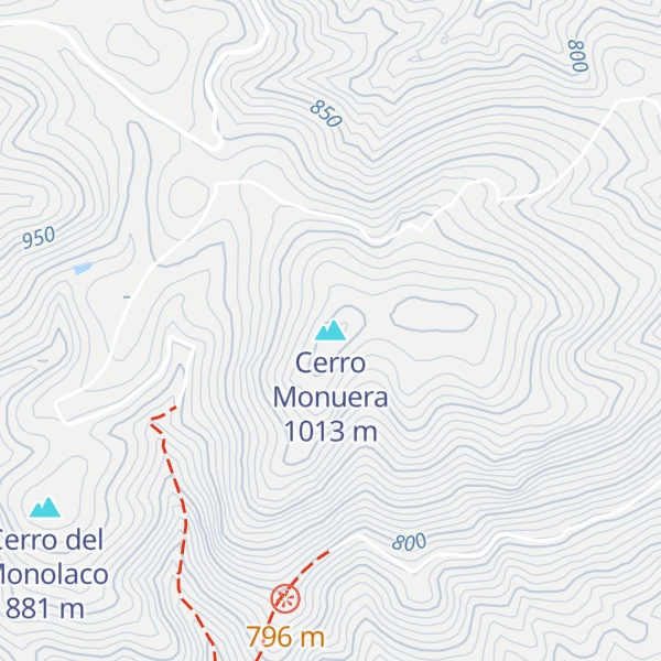 Map of Cerro Monuera