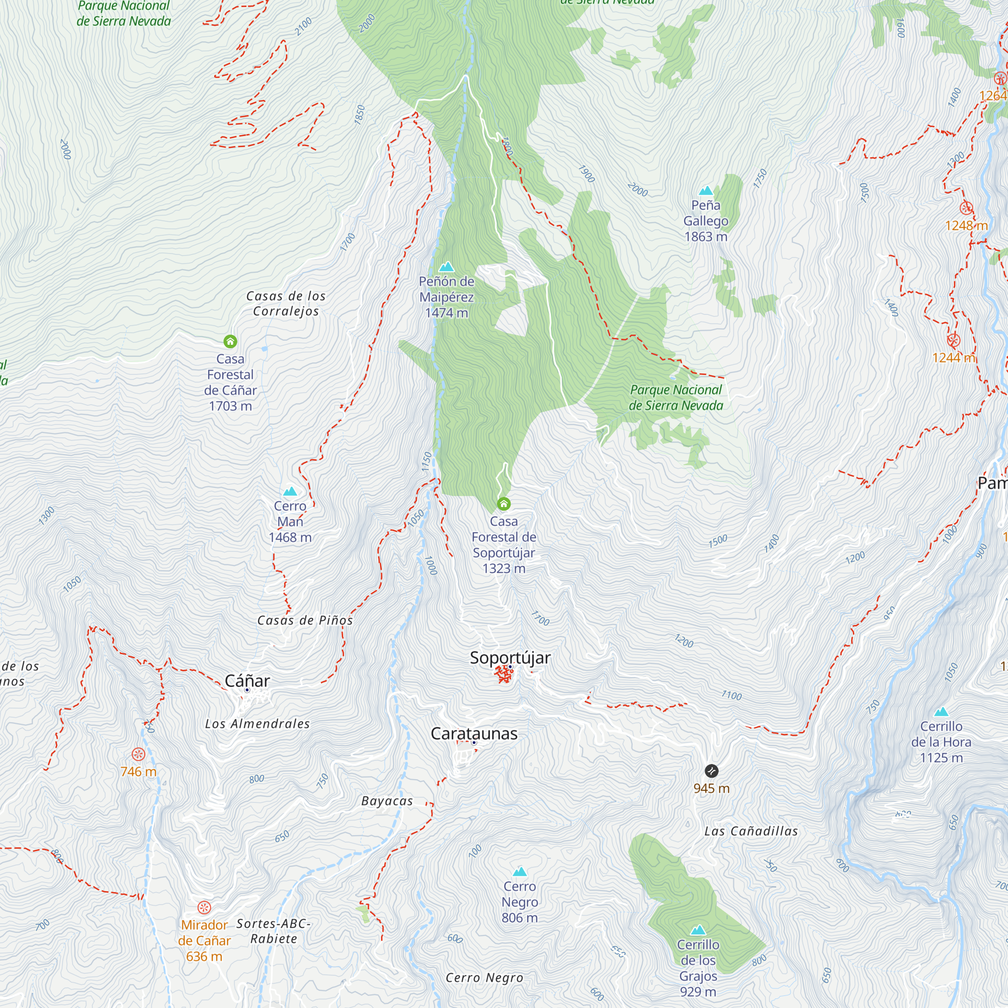 Casa Forestal de Soportújar map