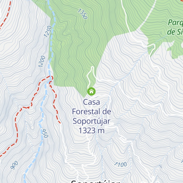 Map of Casa Forestal de Soportújar