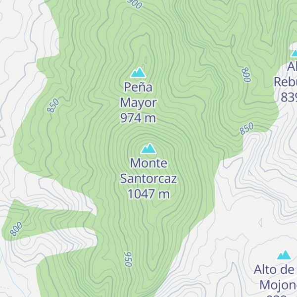 Map of Monte Santorcaz