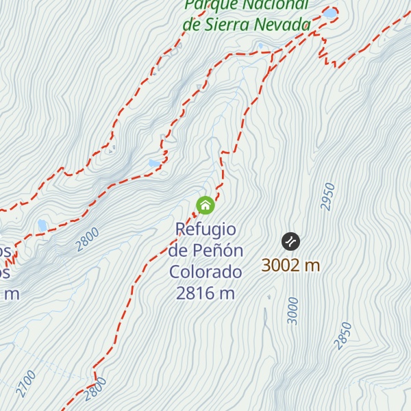 Map of Refugio de Peñón Colorado