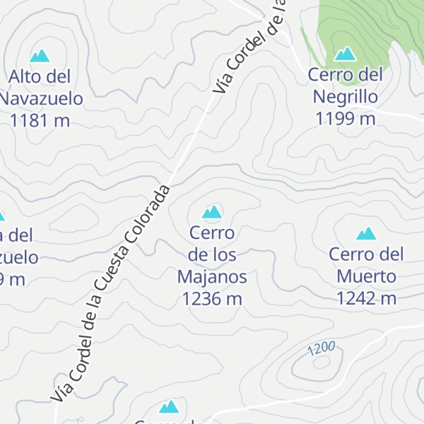 Map of Cerro de los Majanos