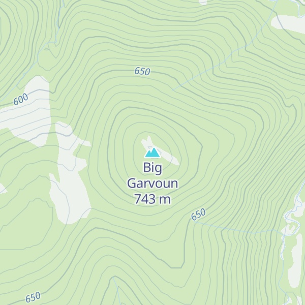 Map of Big Garvoun