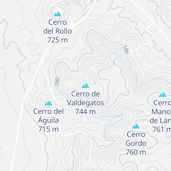 Map of Cerro de Valdegatos