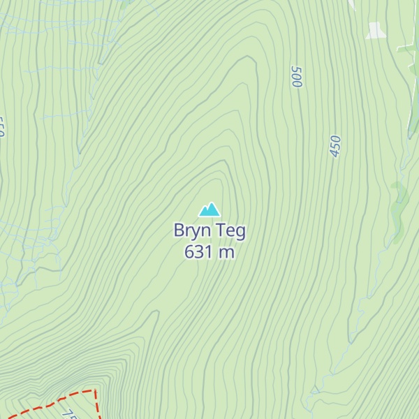 Map of Bryn Teg