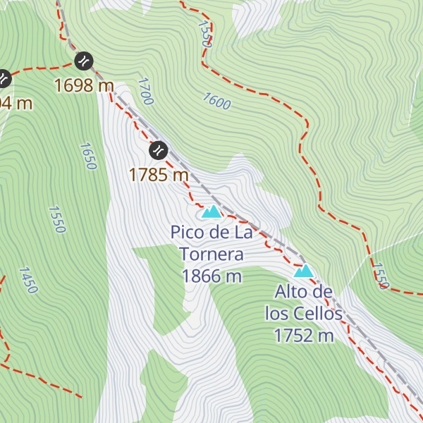 Map of Pico de La Tornera