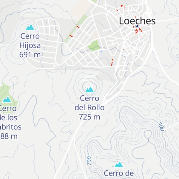 Map of Cerro del Rollo