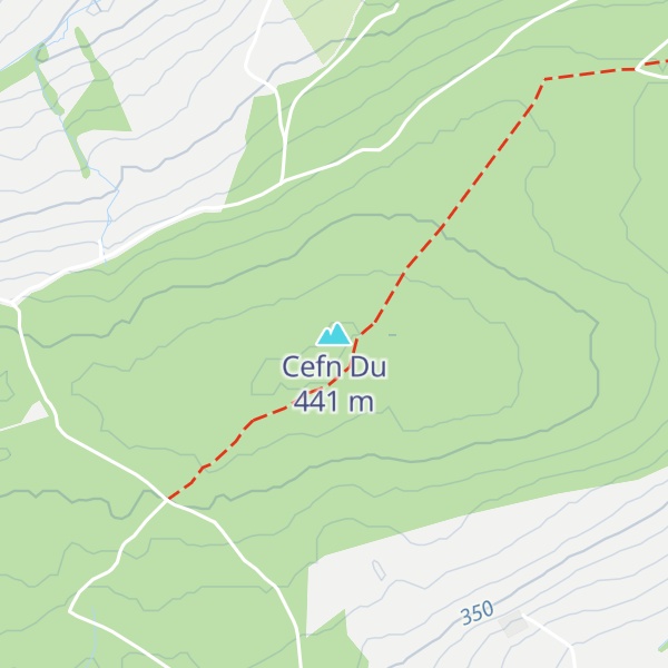 Map of Cefn Du