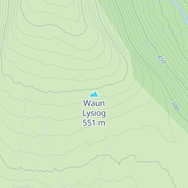 Map of Waun Lysïog