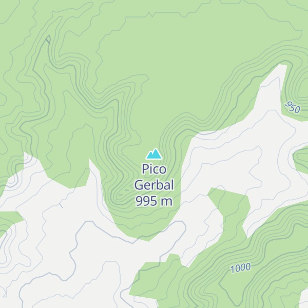 Map of Pico Gerbal