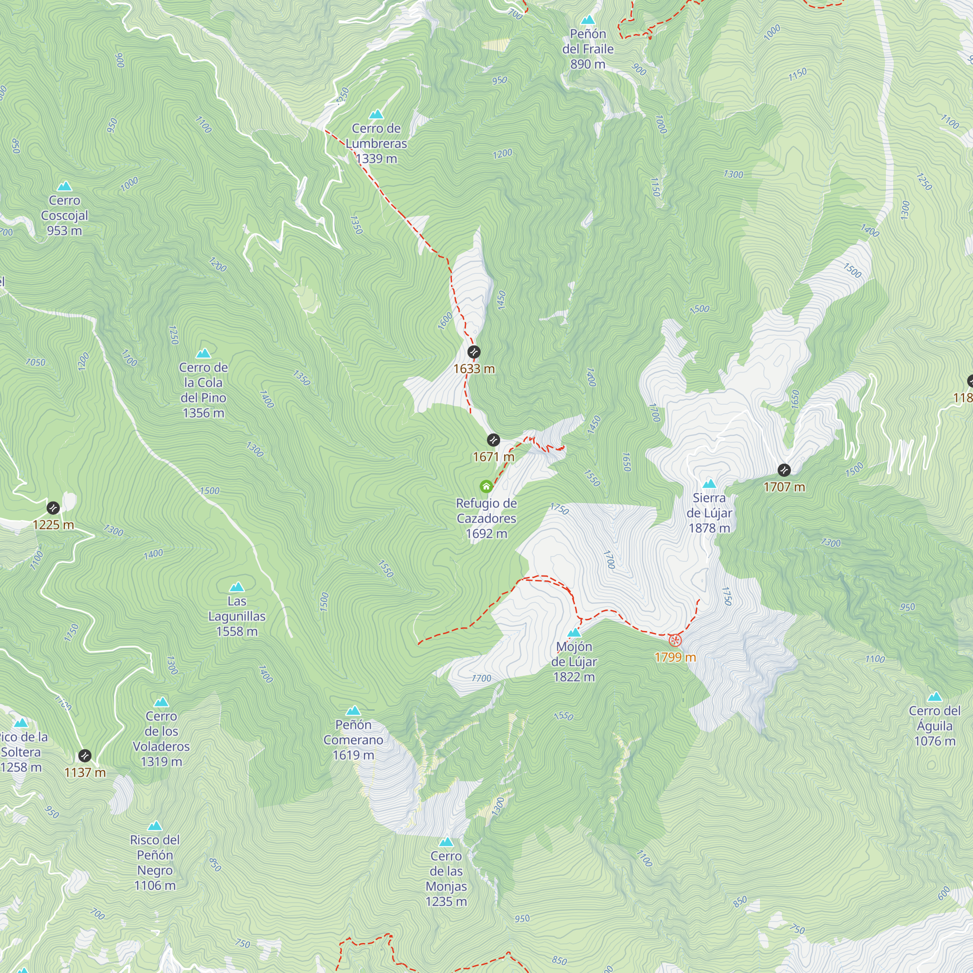 Refugio de Cazadores map