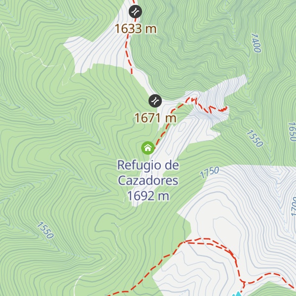 Map of Refugio de Cazadores