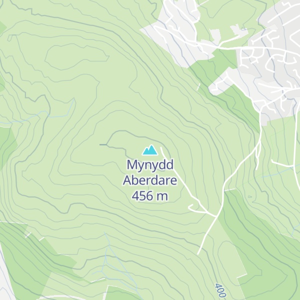 Map of Mynydd Aberdare
