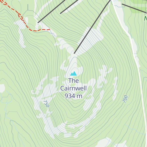 Map of The Cairnwell