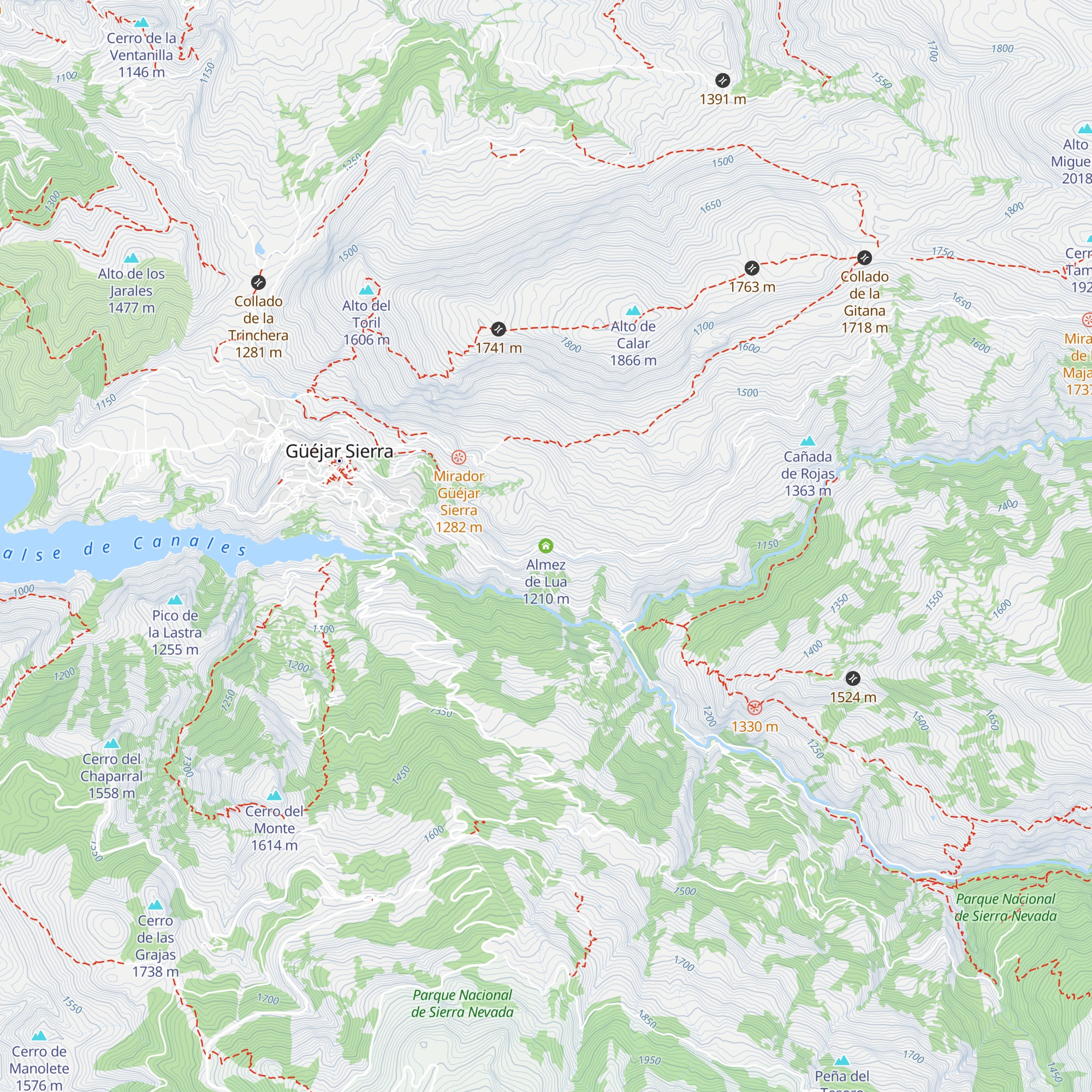 Almez de Lua map