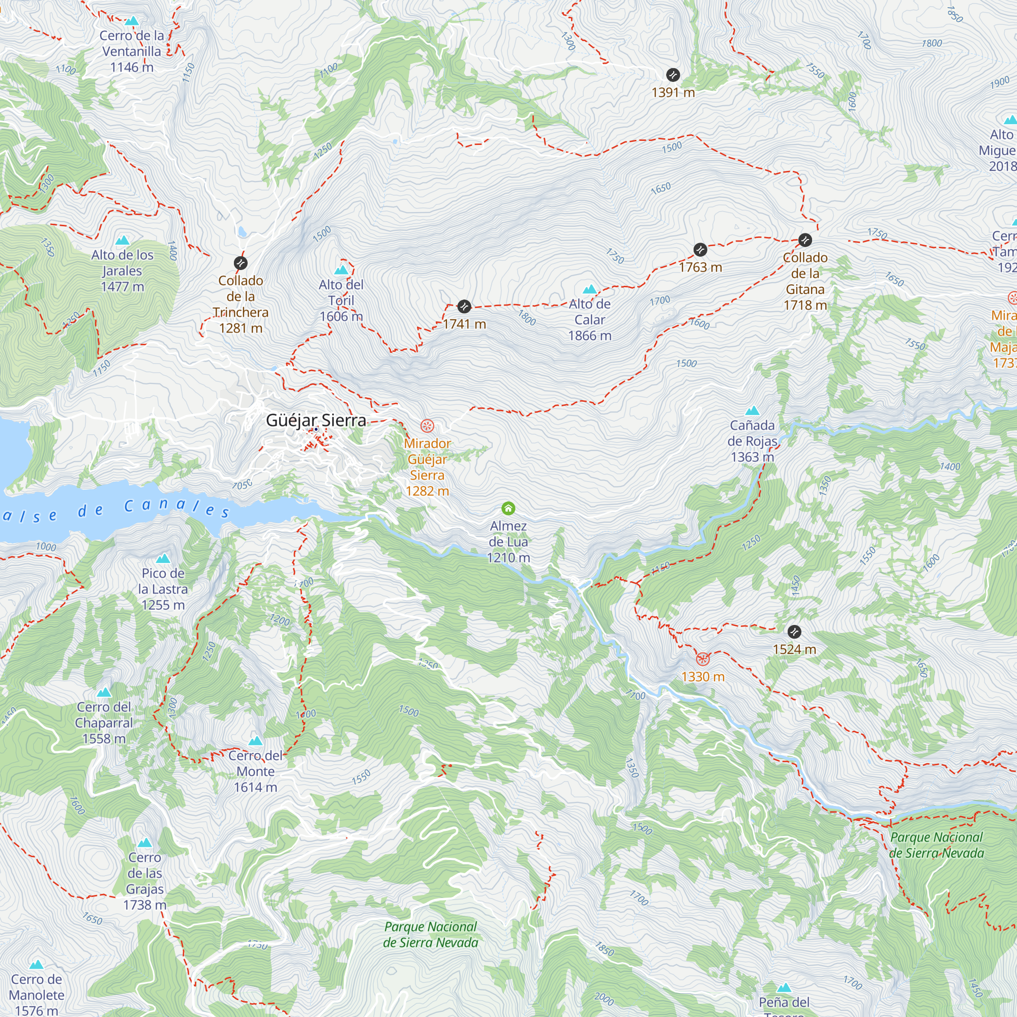 Almez de Lua map