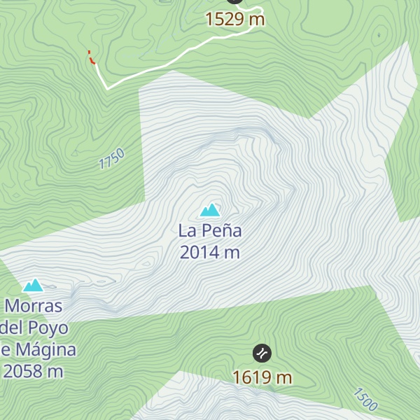 Map of La Peña