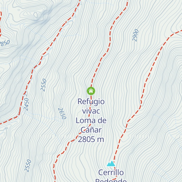 Map of Refugio vivac Loma de Cáñar