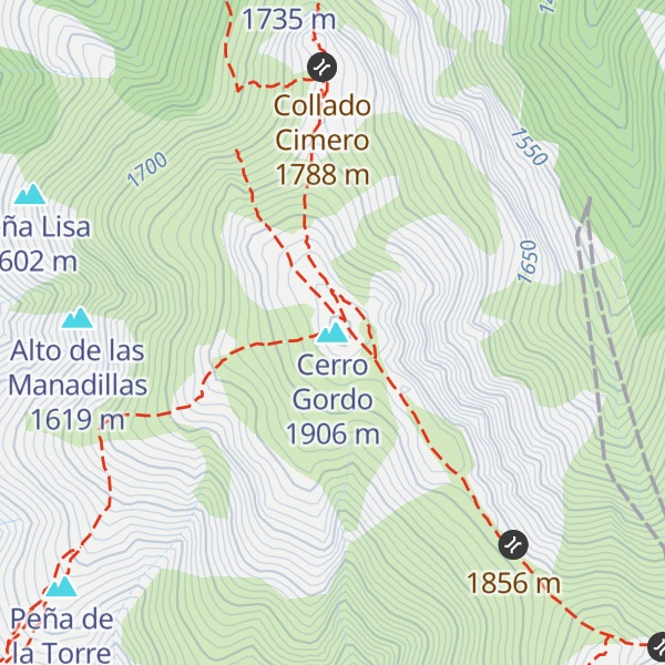 Map of Cerro Gordo