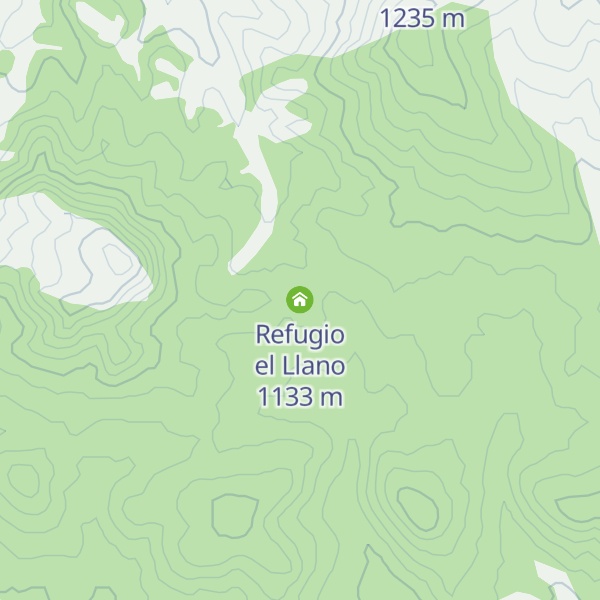 Map of Refugio el Llano