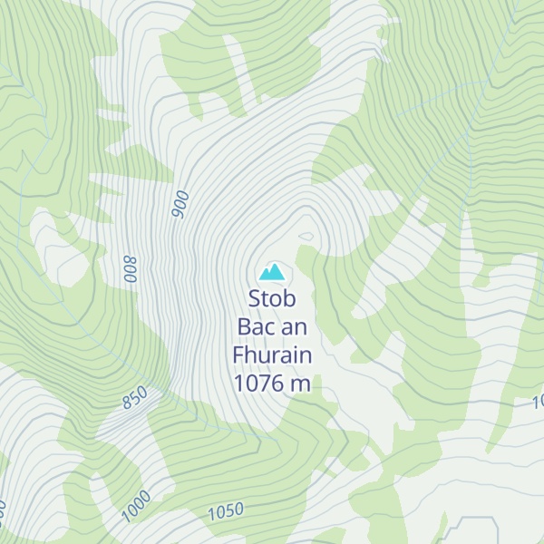 Map of Stob Bac an Fhurain