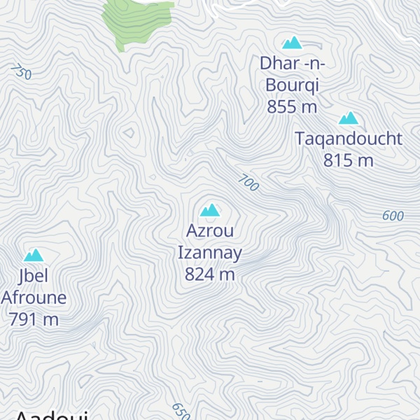 Map of Azrou Izannay