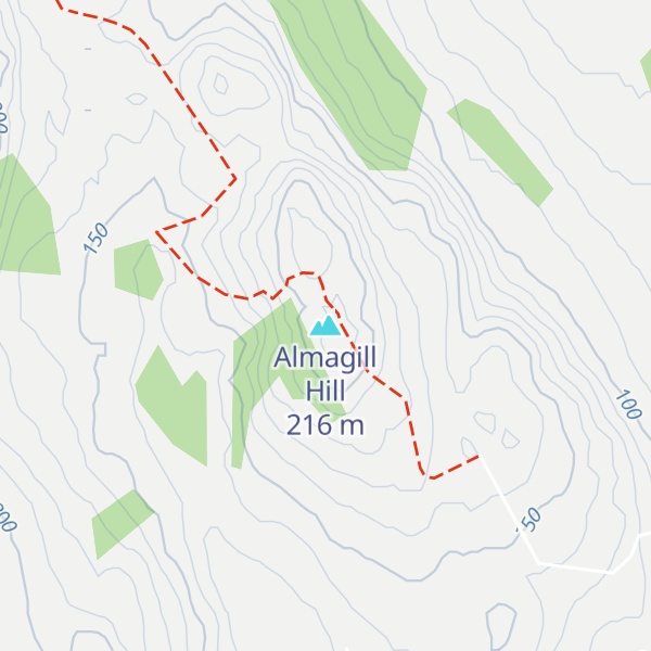 Map of Almagill Hill