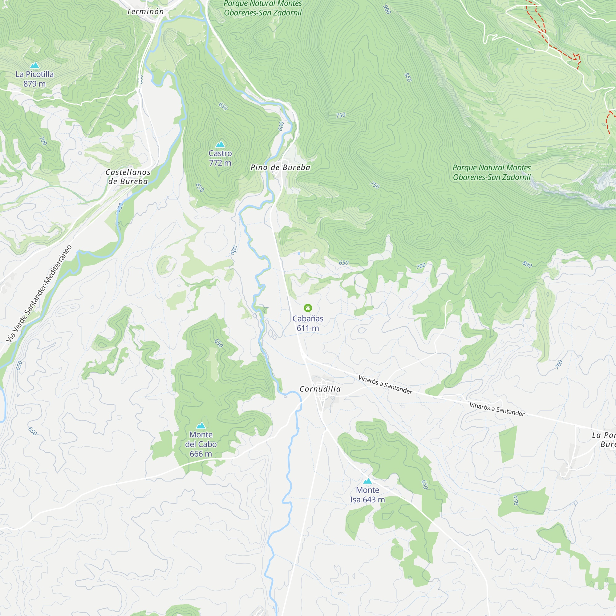 Cabañas map