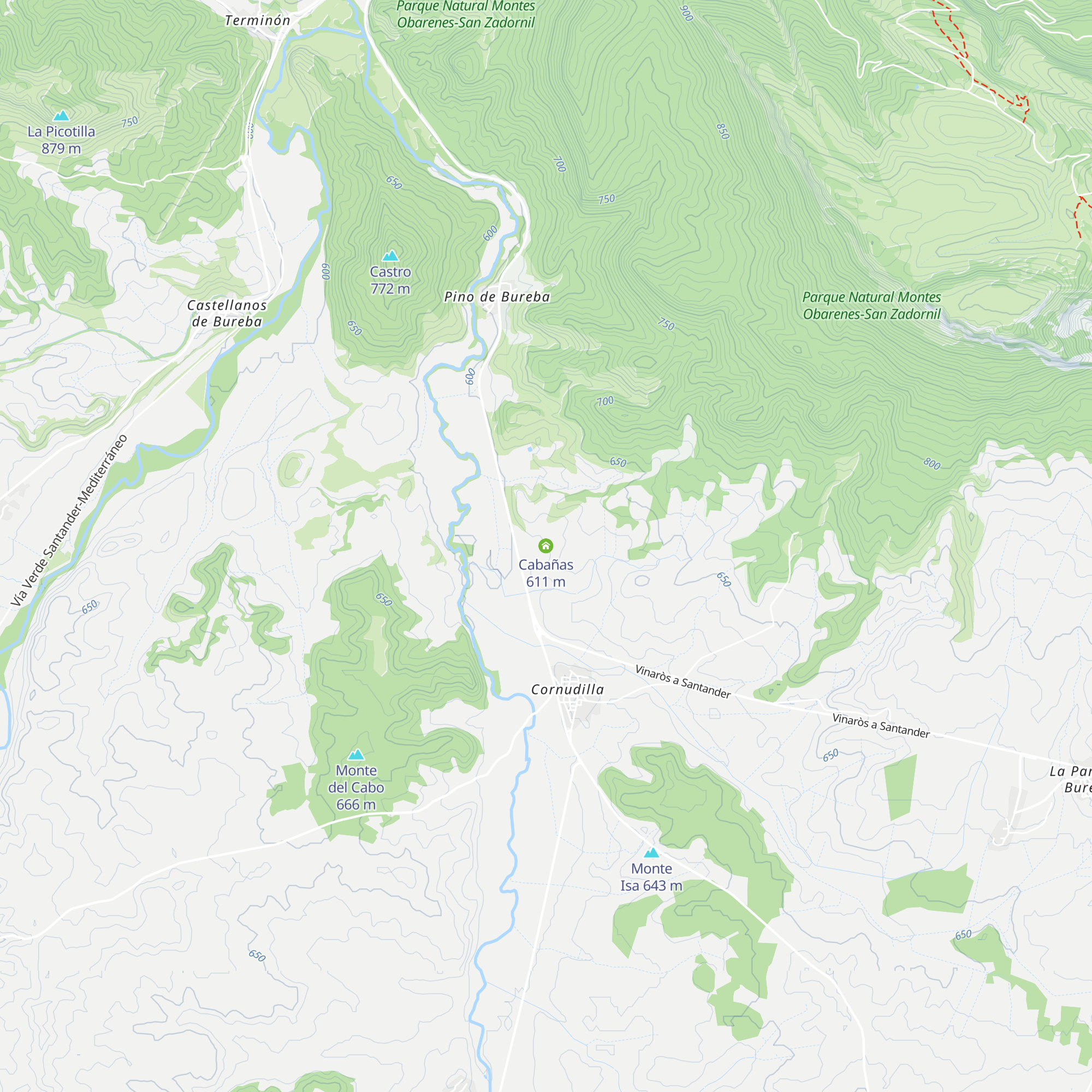 Cabañas map