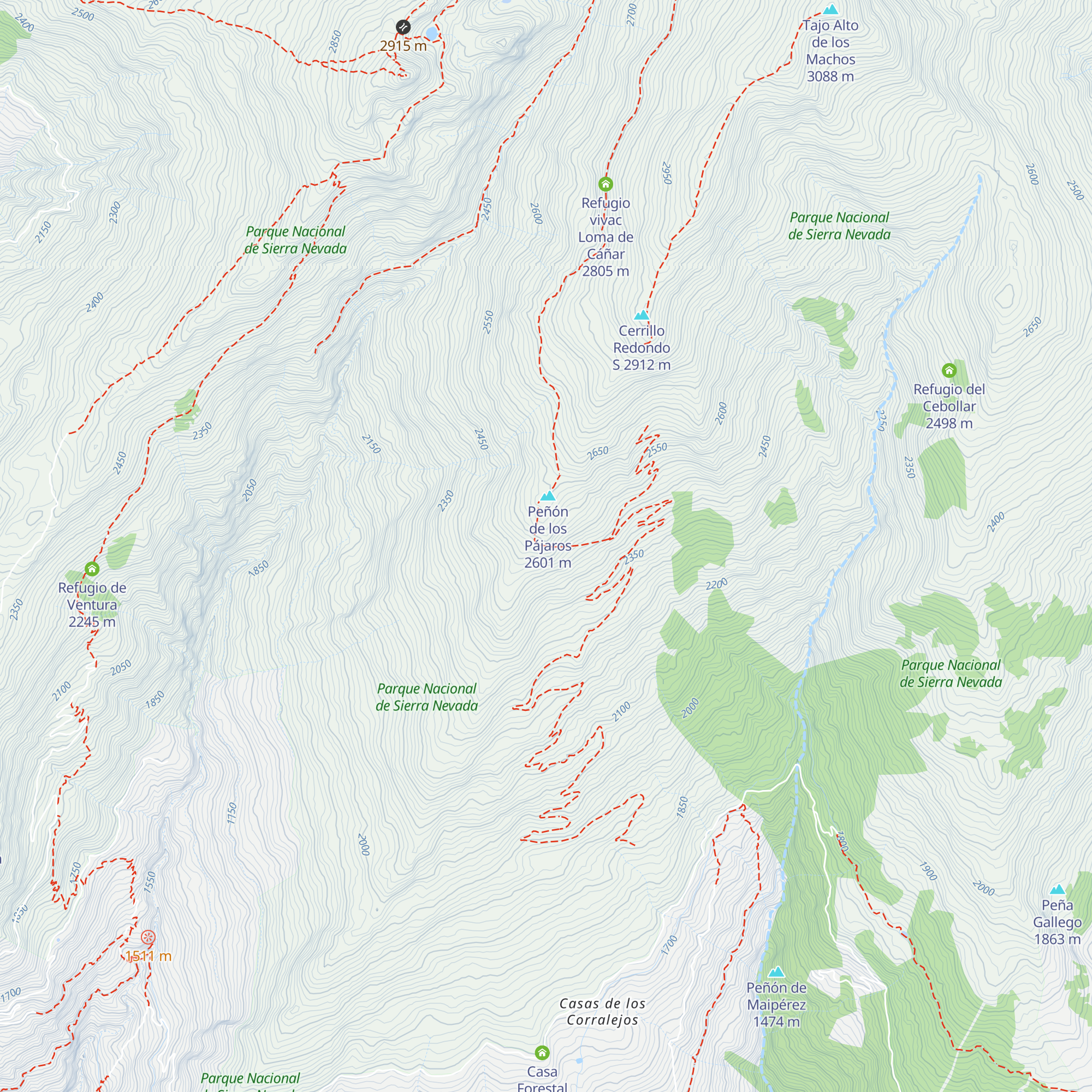 Piedra de los Pájaros map
