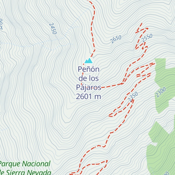 Map of Piedra de los Pájaros
