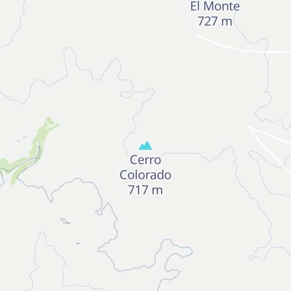 Map of Cerro Colorado