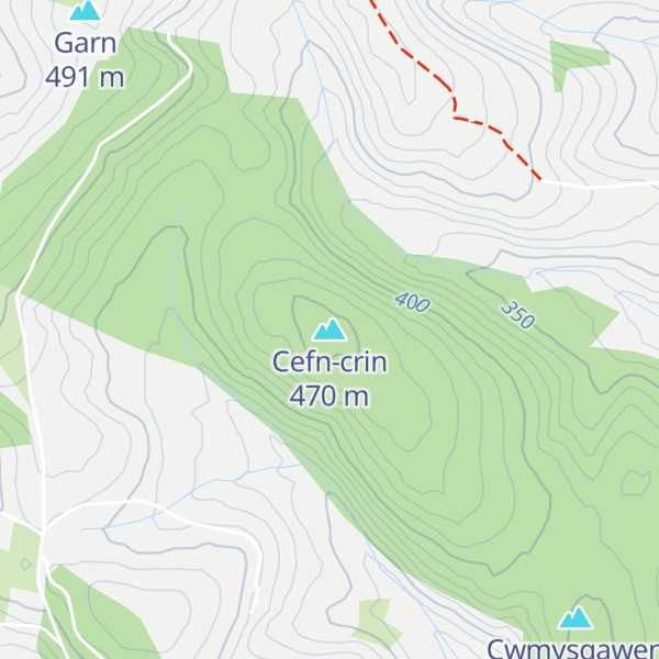 Map of Cefn-crin