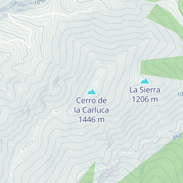 Map of Cerro de la Carluca