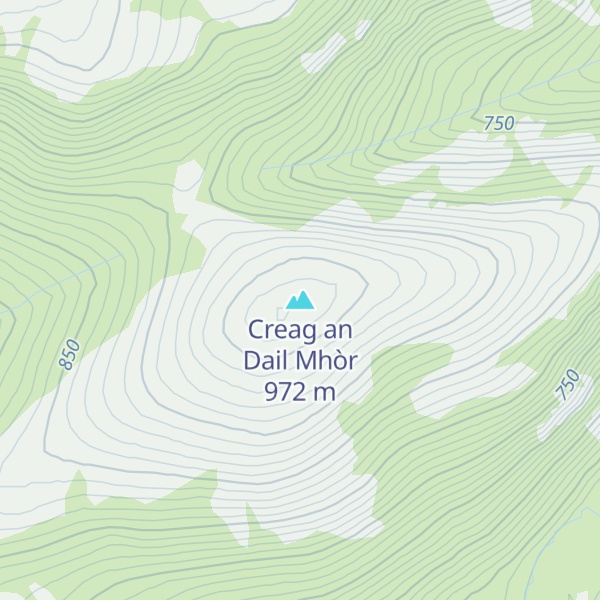 Map of Creag an Dail Mhòr