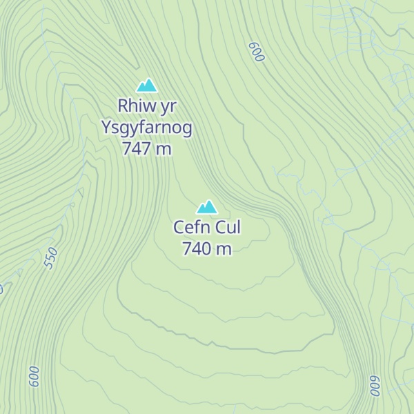 Map of Cefn Cul