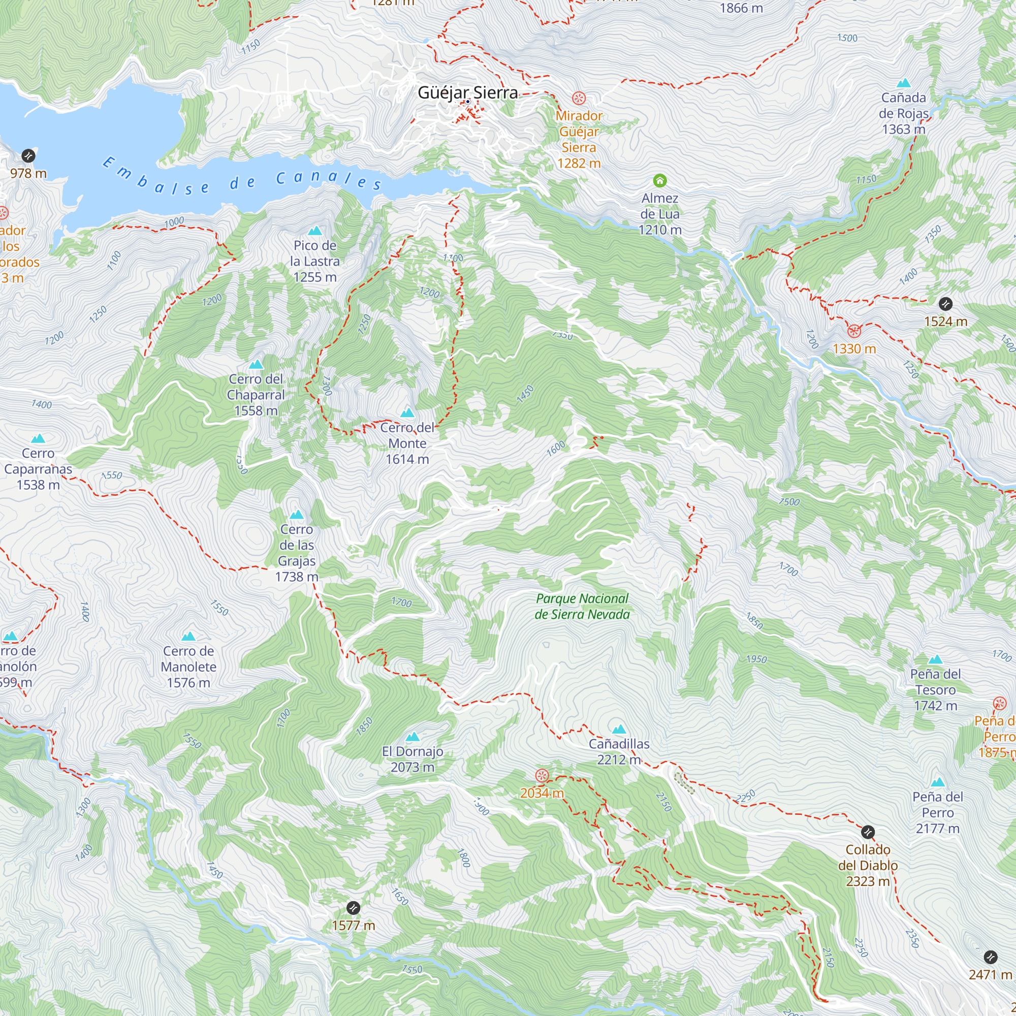 El Dornajo map