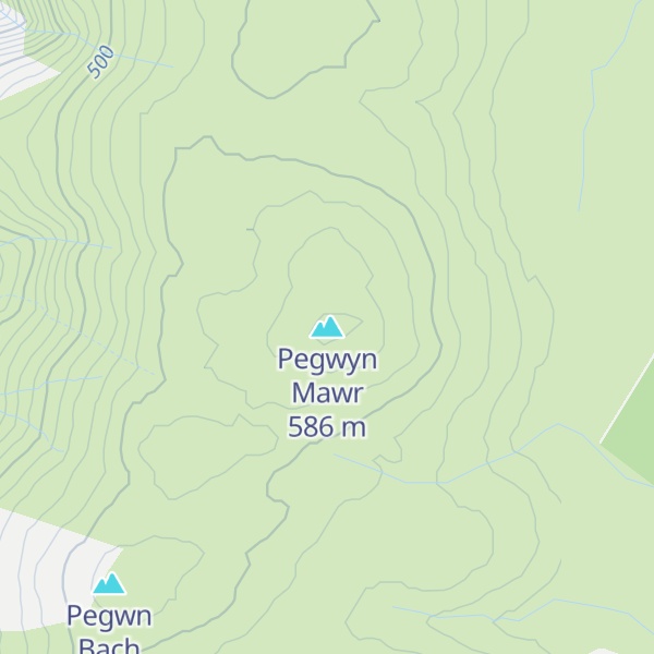 Map of Pegwyn Mawr