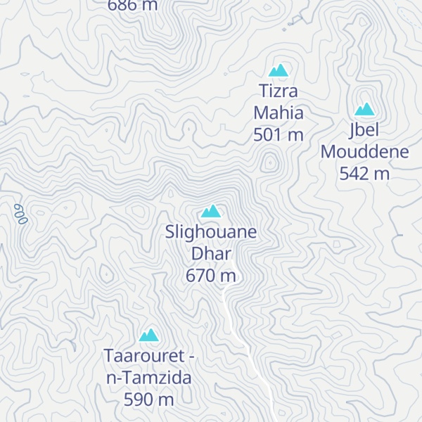 Map of Slighouane Dhar