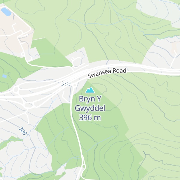Map of Bryn Y Gwyddel