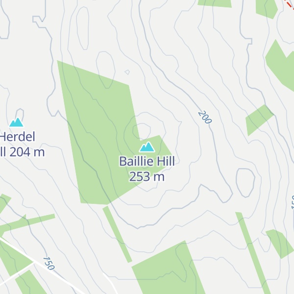 Map of Baillie Hill
