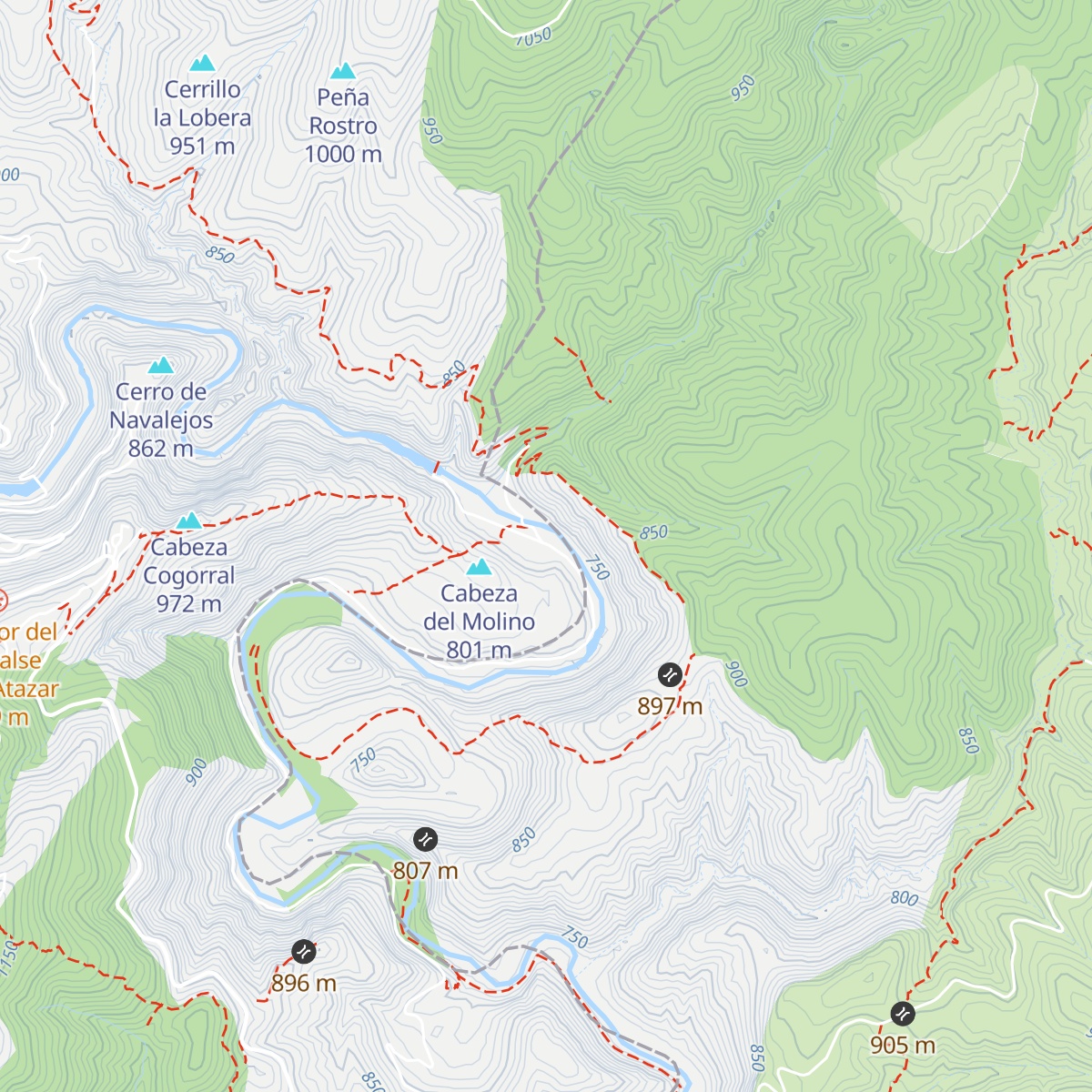 Refugio de Navarejo map