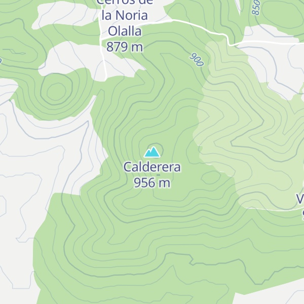 Map of Calderera
