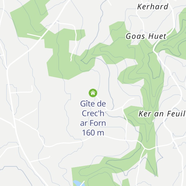Map of Gîte de Crec'h ar Forn